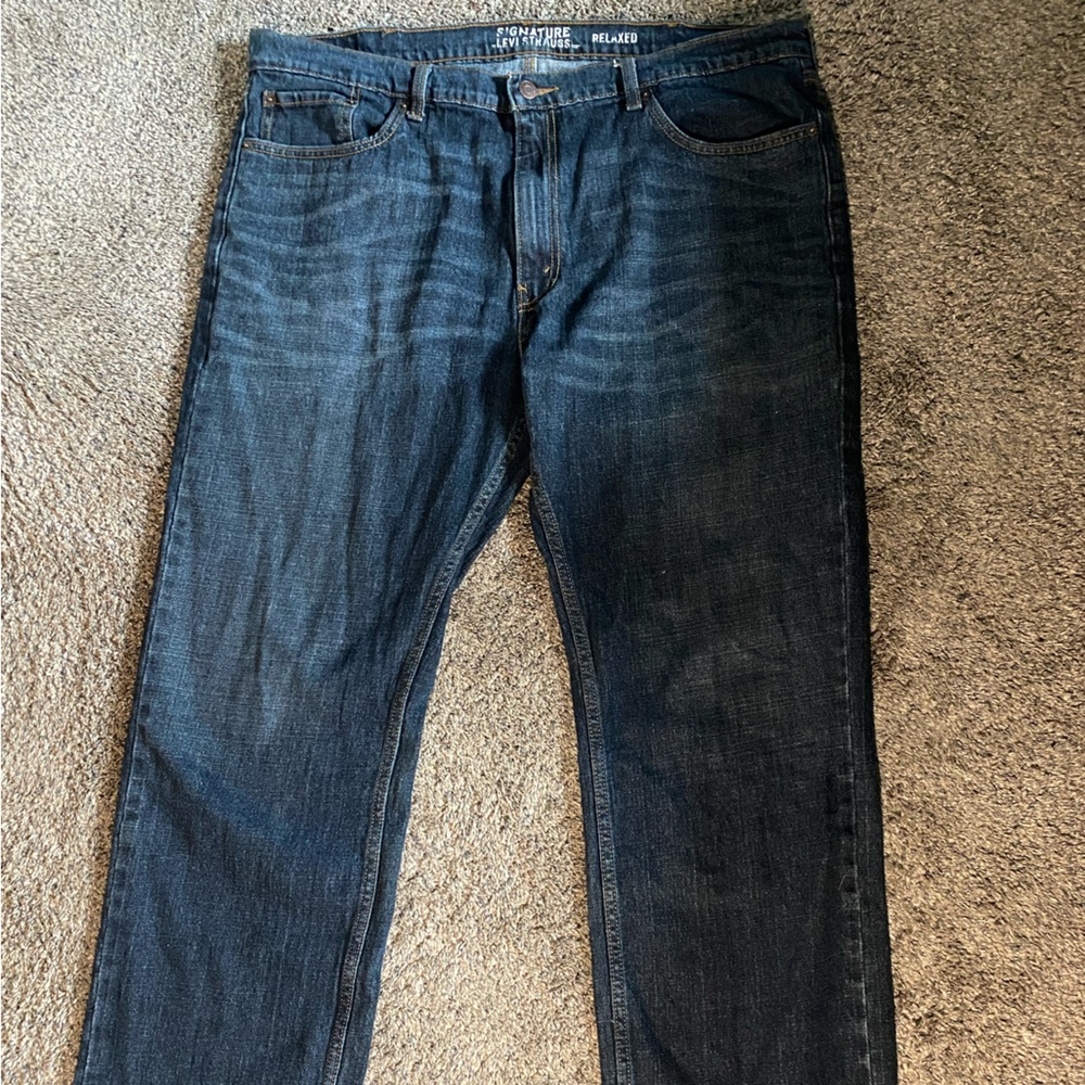 Signature by Levi Strauss Blue Relaxed Jeans